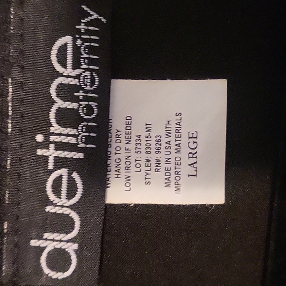 NWT Duetime Maternity Short Flutter Sleeve Nursing Friendly Top - Picture 6 of 10